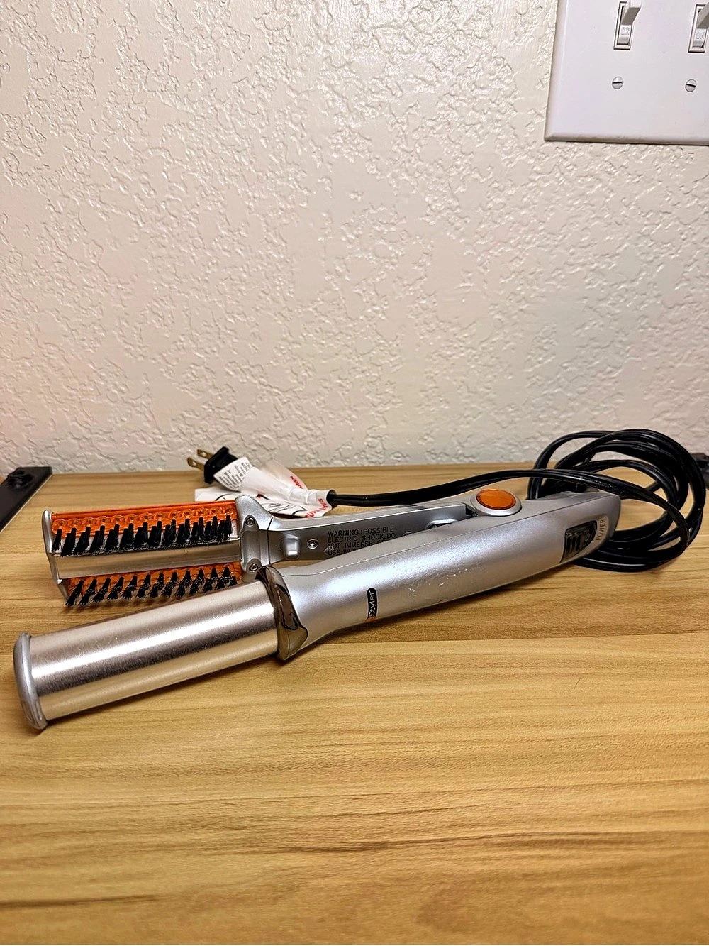 InStyler Rotating Hot Iron Original Silver #IS1001 1.25” Rare Hair Straightener